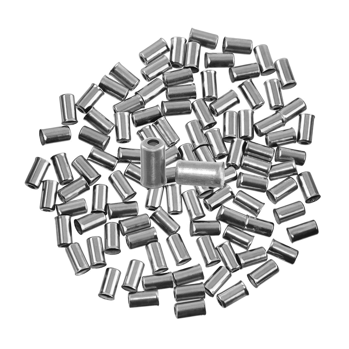 Brake Cable Ferrule Housing Chrome. (Pack 100/pc)